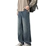 Men's Spring Fall Straight Vintage Fit Casual Baggy...