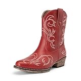 DREAM PAIRS Women's Cowboy Cowgirl Western Boots...