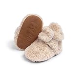 Polar Feet Faux Baby Furry Booties with Grippers,...