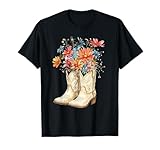 Spring Vibe Coquette Floral Cowboy Boots Western Spring...