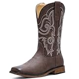 IUV Cowboy Boots For Women Square Toe Wide Western...