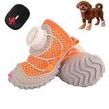 4-Pack All-Terrain Dog Shoes with Anti-Slip Soles &...