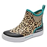 BASSDASH Womens 4.5” Waterproof Deck Ankle Rain Boots...