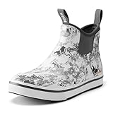 HISEA Men's Deck Rain Boots Saltwater Fishing Booties...