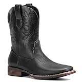 Lumeheel Cowboy Boots for Men - Western Square Toe...