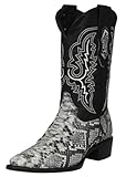 Texas Legacy Mens #182 Natural Cowboy Boots Snake...