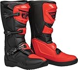 Fly Racing Maverik LT riding boots (Black/Red LT, 10)