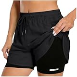 Womens Shorts Casual Summer Elastic High Waisted...