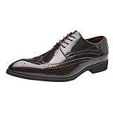 Comfortable Men's Genuine Leather Dress Shoes Wingtip...