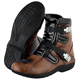 PROFIRST Short Ankle Leather Motorbike boots for men...