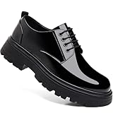 NCCDM Mens Waterproof Leather Ankle Boots, Patent...