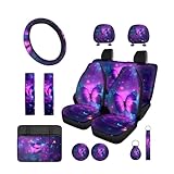 Tomeusey Butterfly Car Seat Covers for Women Steering...