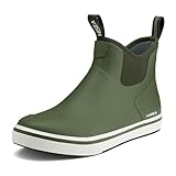 HISEA Men's Deck Rain Boots Saltwater Fishing Booties...