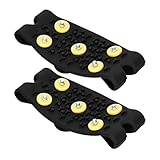 KAJNBN Ice Cleats Shoe Gripper Spikes with 5-Tooth...