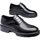 NCCDM Mens Breathable Leather Ankle Boots, Hollow Upper...