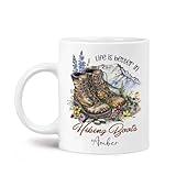 Unique Custom Hiking Boots Coffee Mug 11oz 15oz,...