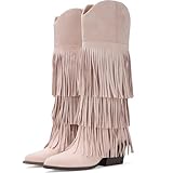 Grakihily Cowgirl Boots for Women Retro Pointed Toe...