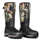 Hunthor Hunting Boots for Men, Waterproof Rubber Rain...