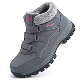 Qiucdzi Womens Winter Snow Boots Warm Fur Lined...
