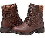 Vepose Women's Ankle Boots, Lace up Casual Combat...