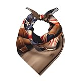 XLLingL American Flag With Cowboy Boots Print...