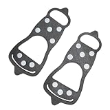 OHPHCALL Outdoor 8-Spike Ice Cleats Shoe Covers...