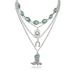 Hclian Layered Western Necklaces for Women Vintage...