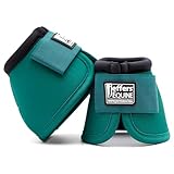 Jeffers Equine No Turn Bell Boots for Horses - Emerald,...