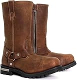 Hot Leathers Men's Wide Rust Brown 11-inch Harness...