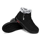 TEMOFON Womens Snow Boots Winter: Ankle Booties Black...