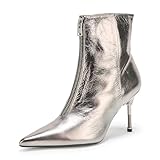 AllSaints Women's Natasha Met Boot Gunmetal Grey 9.5