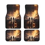 Firefighters fighting fires Car Foot Mat Four-Piece Set...