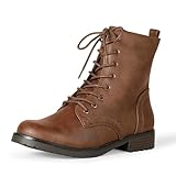 Amazon Essentials Women's Lace-Up Combat Boots with Lug...