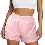 bawilom Women's 2 in 1 Running Shorts for Gym Yoga...