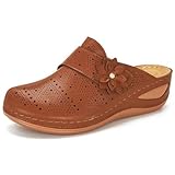 Womens Closed Toe Slide Sandals Comfortable Clogs Wedge...