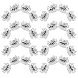 MOBUTOFU 50pcs Anti-Slip Shoe Spikes Steel Ice Cleats...