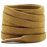 YFINE Flat Waxed Shoe Laces: Sneakers Khaki Shoelaces...