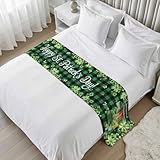St. Patrick's Day Bed Runners for King Size Bed,...