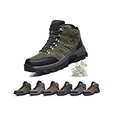 Men’s Winter Hiking Boots, Waterproof Warm Lined Snow...