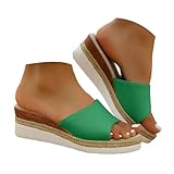 Slip On Wedge Sandals for Women Open Toe Platform...