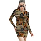 MZERSE Bodycon Mini Dress for Women Fall Camouflage...