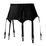 6 Straps Sheer Mesh Vintage Garter Belt With Adjustable...