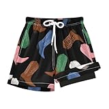 SLHKPNS Boys Swim Shorts with Compression Liner...