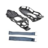 Ice Cleats Crampons with Straps - Wear Resistant...