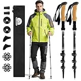 Carbon Fiber Trekking Poles Lightweight - Collapsible...