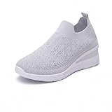 heluqu Women's Sparkly Rhinestone Shoes, Mesh Slip-On...