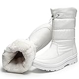 HYPOCRUTE Women's Warm Snow Boots with Fur Lined Black...