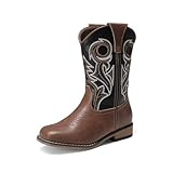 DREAM PAIRS Boys Cowboy Boots Kids Classic Western...