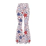 YEXIATODO Art USA Flare Sweatpants Women American Flag...