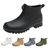XDFVC Womens Ankle Rain Boots Waterproof Rubber Short...